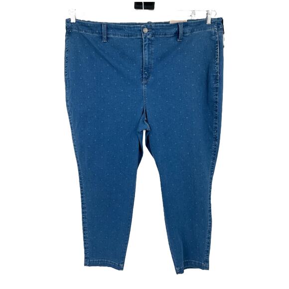 NYDJ Denim - NYDJ Jeans AMI skinny ankle polka dot size 26W